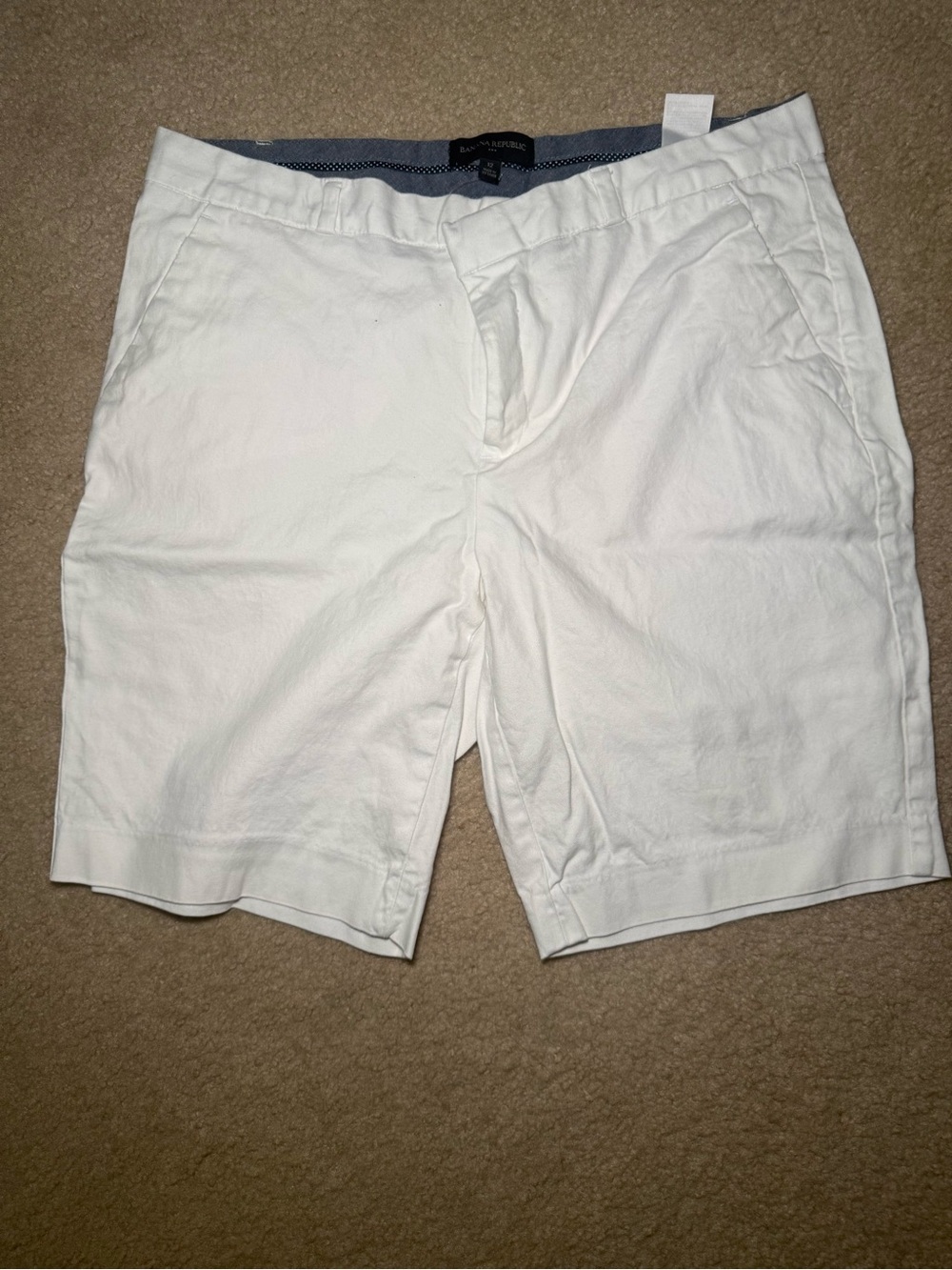 Club Monaco Women’s White Cotton Blend Shorts